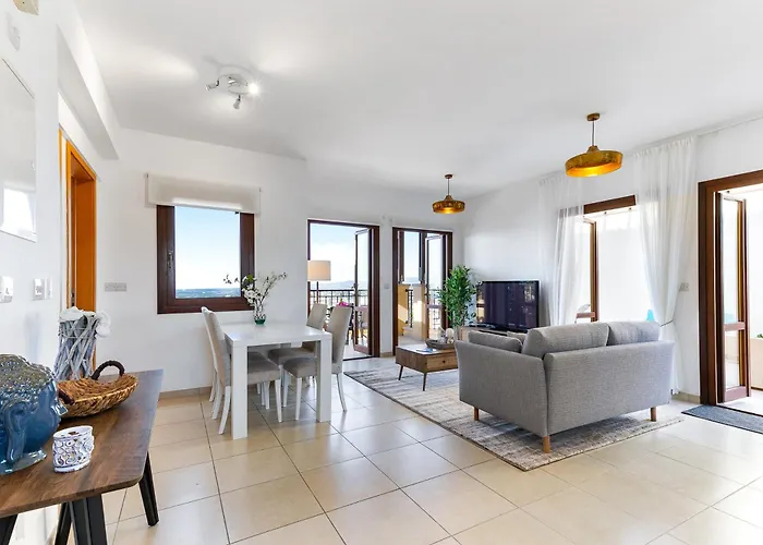 Lägenhet 1 Bedroom Pyrgos With Beautiful Sea And Sunset Views, Aphrodite Hills Kouklia